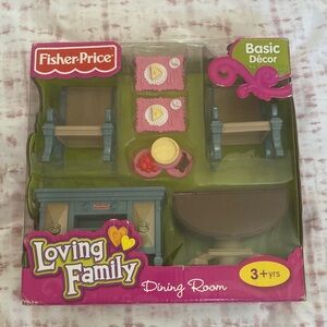 NEW- Fisher-Price Loving Family Dining Room, Kitchen Table & Chairs
